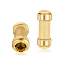 Raccord de plomberie à visser G&D 1/2 pouce pour tubes en cuivre, PEX et CPVC |   Clip de déconnexion - Garantie de 3 ans - Modèle 12 - Vérifier