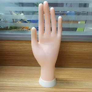 Silikon esnek simülasyon el modeli yerleştirilebilir tırnak ipuçları oje jel uygulama aracı ekran standı yanlış el kauçuk modeli - Product Image 6