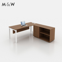 Vente en gros de table de direction en bois, ensemble de gestion de meubles blancs, bureau de luxe de M & W
