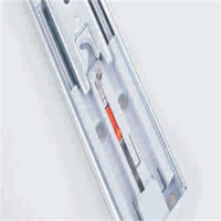 Glissière de tiroir télescopique moderne à extension complète de 45 mm avec roulement à billes et ouverture par poussée pour cuisine et salle de bain