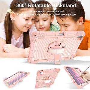 เคสแท็บเล็ตแบบหมุนได้ ทนทาน กันกระแทก สำหรับนักเรียนหญิง ใช้ในธุรกิจ B2B ขายส่ง สำหรับ <span class=keywords><strong>iPad</strong></span> <span class=keywords><strong>Air</strong></span> 13 นิ้ว รุ่น M2 M3 M4 - Product Image 5