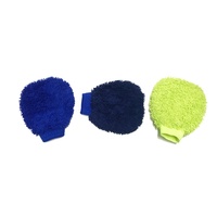 Gant de lavage de voiture en microfibre double face chenille coloré, fabriqué par une équipe technique excellente pour la maison