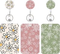 Porte-badge rétractable léger et robuste personnalisé OEM avec cordon, sérigraphié pour bureau et école