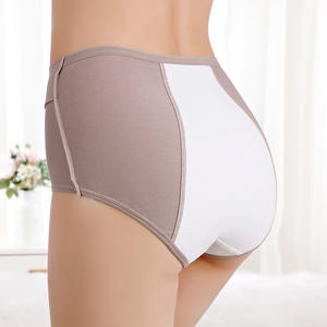 Penjualan laris ukuran besar L XL XXL 3XL 4XL lemak katun wanita tinggi naik bocor 3 lapis bersirkulasi antibakteri untuk menstruasi - Product Image 4