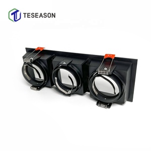 Tn031s3 vuông lõm <span class=keywords><strong>Downlight</strong></span> bezel nhôm | Góc điều chỉnh | 75*230mm cắt 85*240mm Bìa 40mm Chiều cao phù hợp với MR16/GU10 - Product Image 4