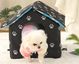 Cama para mascotas impermeable de tela Oxford para exteriores con material de felpa para perros, gatos, gatos, arena de diferentes tamaños disponibles - Product Image 1