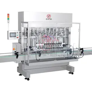 ZHIMEI Automatic 4 Heads Filling Bottle Machine Cosmetic Cream Daily Chemicals Shampoo Gel Filling Line Piston Filler Equipment