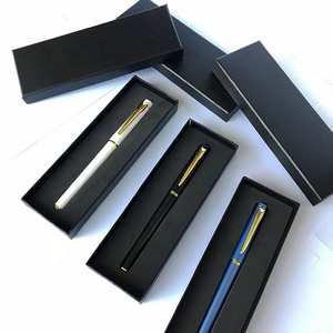 Plastic promotional business gift set UV printing logo advertising custom gel pen with gift box