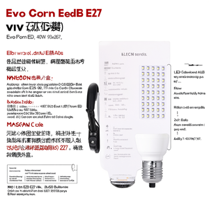 Evo Corn Led E27 Villa 40W 93x267 - Product Image 2