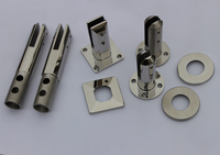 Spigots de fixation en acier inoxydable 316 pour verre 12 mm, pour clôture de piscine en verre, fixation au sol
