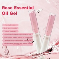 XINHEYU Huile Essentielle de Rose Gel Intime Hydratant et Raffermissant pour Femme, Gel Vaginal Effet Chaud, 100% Extrait Végétal Naturel