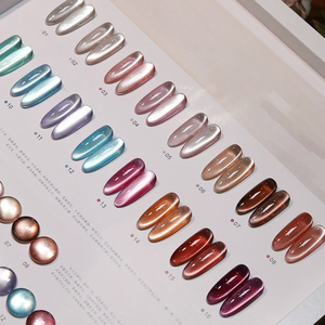 Vernis à <span class=keywords><strong>ongles</strong></span> gel effet miroir en porcelaine OEM 15g Autumn Story, 16 couleurs, vernis à <span class=keywords><strong>ongles</strong></span> magnétique, échantillon gratuit - Product Image 2