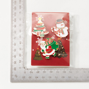 Broche de Metal con Diseño de Alce Navideño, Juego de 3 Piezas, con Tarjeta de Papel, Pin de Solapa Esmaltado, Lindo y Suave - Product Image 3