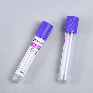Tubo de Recolección de Sangre Vacutainer Desechable de Vidrio PET con <span class=keywords><strong>EDTA</strong></span> K2 <span class=keywords><strong>EDTA</strong></span> <span class=keywords><strong>K3</strong></span>, Aprobado por la CE, para Rutina de Análisis de Sangre - Product Image 1