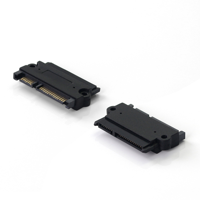 Lingable SATA Adapter Extender 22Pin SATA Adapter Male to Female 7+15 Pin Serial ATA Extension Adapters Connector