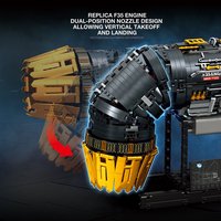 Reobrix 33014 2025 MOC Kota Baru Model Mesin F35B Mainan Edukasi DIY untuk Anak Laki-laki Hadiah Anak-anak 1812pcs Set Blok Bangunan