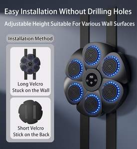 Muur Gemonteerde Interactieve Ritme Muziekdoos Muziekboksmachine Met Bokshandschoenen Voor Volwassenen En Kinderen Beat-Sensing Licht Ponsen - Product Image 5