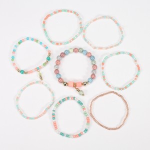 Pulseira de Estilo Boêmio - Conjunto de Pulseiras Artesanais com Elementos Românticos para Atacado - Product Image 1