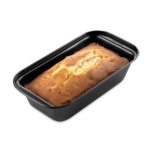 silver black non stick rectangle pan bread baking medium cookie