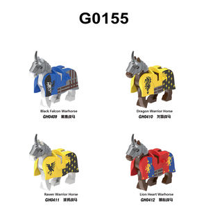 Figurine de <span class=keywords><strong>Chevalier</strong></span> Médiéval, Cheval de Guerre et Sanglier en Mini Blocs – Kit de Construction Éducatif pour Enfants - Product Image 3