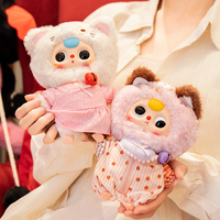 Mignon trois bébé chat PVC peluche poupée à la mode placard série aveugle boîte jouer pendentif cadeau