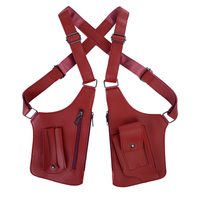 Sac bandoulière antivol en cuir PU imperméable style vintage, avec logo personnalisé en relief, pour téléphone, fermeture éclair, modèle gilet – Vente chaude