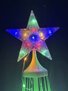 กรอบเหล็กแอลอีดีกันน้ำกลางแจ้งต้นคริสต์มาสทรงกรวยสีขาวอบอุ่น180*50ซม. ไฟวันหยุดหลากสี - Product Image 5