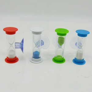 Plastic Waterproof Shower Timer Sand Clock With Suction Cup Eco Friendly Shower Coach Sand Timer Hourglass Sand Watch