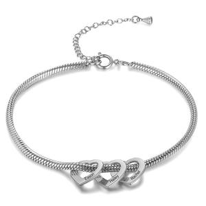 Pulsera de Acero Inoxidable con Nombres de Familia Personalizados, Pulsera con Múltiples Corazones para el Día de la Madre con Nombres de Niños Personalizados - Product Image 3