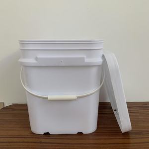 Seau à <span class=keywords><strong>peinture</strong></span> en plastique PP <span class=keywords><strong>de</strong></span> qualité alimentaire, réutilisable, durable, léger, couleurs personnalisables, 6L, étanche, écologique, OEM/ODM YH - Product Image 1