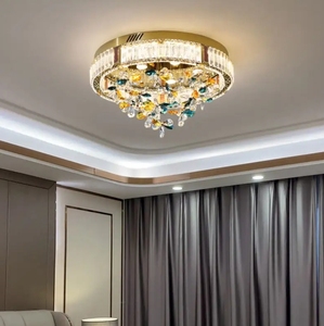 Gran oferta de iluminación de celo, lámparas de techo creativas para sala de estar para niñas, dormitorio, luz de techo moderna de lujo, cristal - Product Image 3