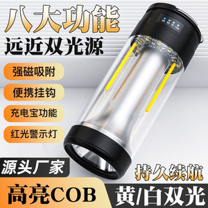 Lampe de camping LED rechargeable magnétique, éclairage de travail extérieur pour tente, autonomie de 25 000 heures avec interrupteur - Product Image 2