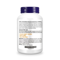 Complément de haute qualité à base de griffe de chat 1000mg 120 gélules – Soutient la santé et la fonction immunitaire des adultes – Extraits végétaux de griffe de chat