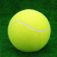 Jouet pour animaux de compagnie Logo écologique énorme gonflable grand 9.5 pouces géant grand chien balle de tennis pour chiens