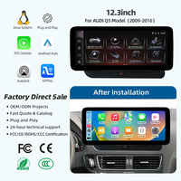 Écran tactile 12,3 pouces Système Linux Navigation GPS sans fil Apple CarPlay Android Auto pour Audi Q5 2009 - 2016 Multimédia