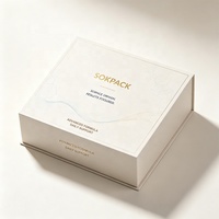 Boîte d'emballage rigide à fermeture magnétique personnalisée avec insert en EVA pour sérum, ampoule, flacon de peptides, coffret cadeau pour soins de la peau