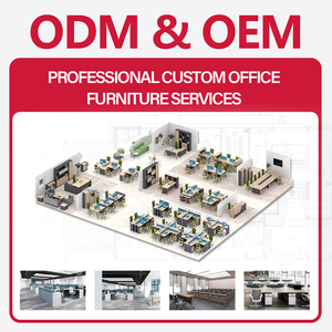 Escritorio de Oficina Modular Moderno y Duradero, Muebles de Estación de Trabajo para Personal, Conjunto de Cubículos, Mesa con Separador, Silla, Archivadores, Madera Maciza - Product Image 2