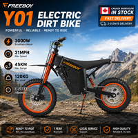 Moto tout-terrain électrique légère 3000W 48V 30Ah 14/12 pouces pour adulte, livraison rapide, sans droits de douane, en stock au Canada