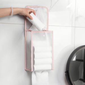 Factory Direct Selling Pure Color Simple Pattern PVC <b>Makeup</b> <b>Bag</b> No Zipper for Cosmetics - Product Image 3