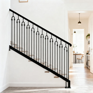 Rampes de qualité supérieure pour balcon balcon Banister Panneaux de clôture en fer Balustrade Balustre de sécurité pour l'escalier de la villa - Product Image 4