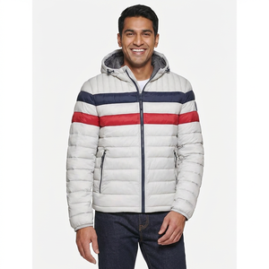 Men's Casual Puffer Jacket with Zipper Closure Breathable <b>Canvas</b> Winter Wear for Outdoor Street Use Plus Size Waistcoat - Product Image 1