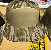Chapeau de camionneur personnalisé 168 Camouflage 7 panneaux Camo Mesh Back Snapback Caps Réglable Ri 168 Casquette brodée à bord plat pour la chasse