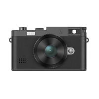 Appareil photo numérique DC32 4K 48MP à double objectif, écran HD 2,4 pouces, finition cuir rétro, caméra vidéo selfie, produits tendance