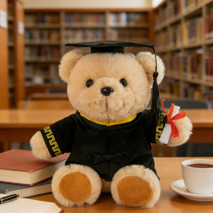 Oso de Peluche de Graduación con Birrete y Toga, Lindo Muñeco de Peluche, ¡Gran Venta para Regalos de Fiesta de Graduación 2026! - Product Image 2