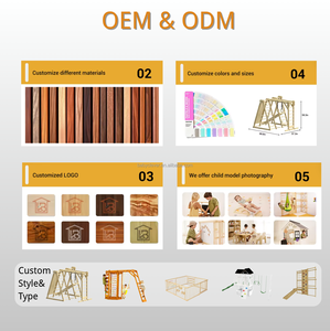 Structure <span class=keywords><strong>de</strong></span> jeu <span class=keywords><strong>Montessori</strong></span> en bois 8-en-1 pour tout-petits avec balançoire et structure d'escalade – <span class=keywords><strong>Aire</strong></span> <span class=keywords><strong>de</strong></span> <span class=keywords><strong>jeux</strong></span> écologique pour enfants - Product Image 4