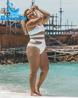 Vente en gros d'usine Maillot de bain taille haute deux pièces Bikini taille XXL Maillot de bain grande taille pour femmes