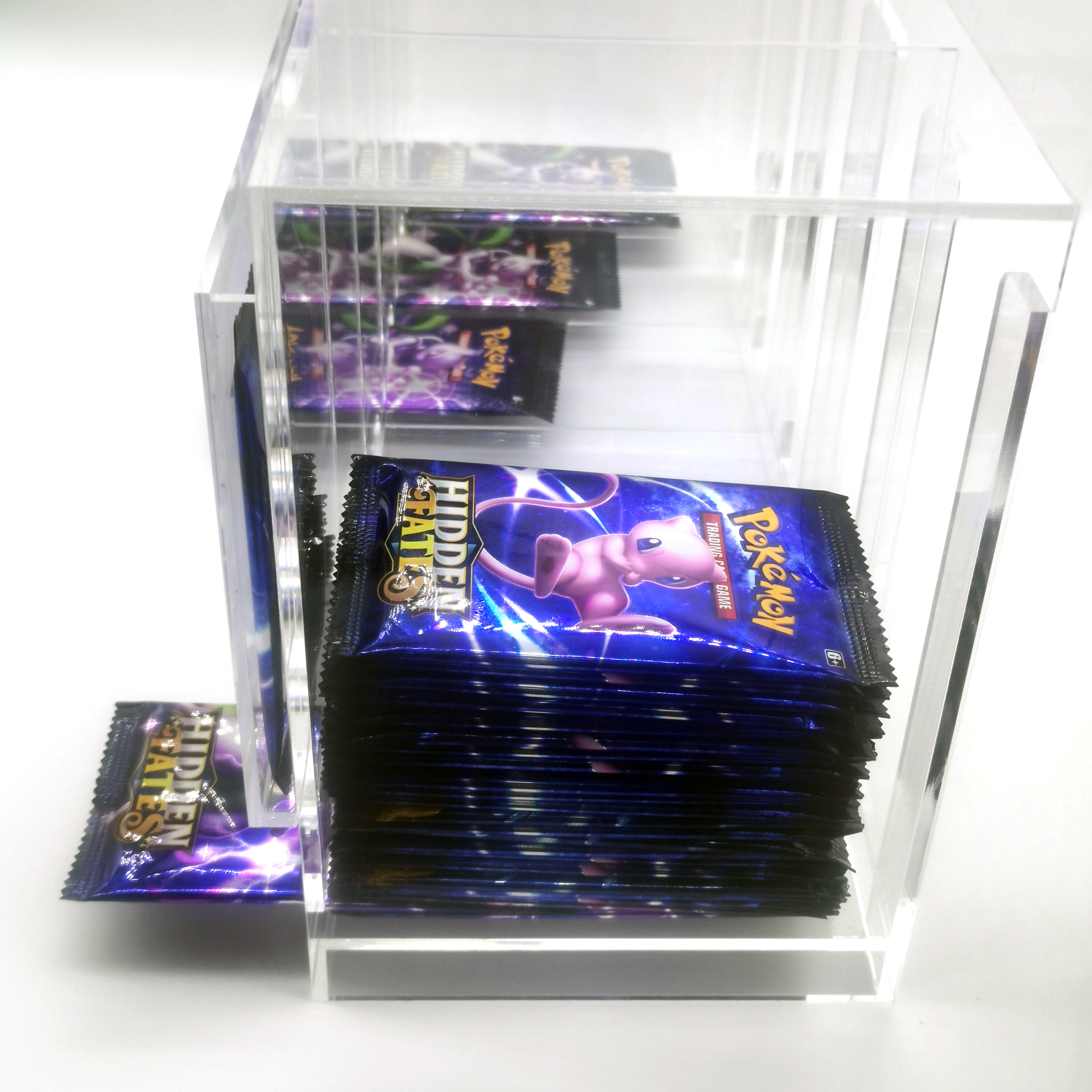 6-Slot Acrylic Card Pack Dispenser for Pokémon TCG Booster Packs