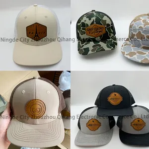 Cappellini da Baseball con toppa in pelle ricamata personalizzati Cappello da camionista camper 168 da 7 pannelli Richardson 112 cappello da camionista