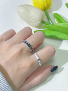 Anillos de Pareja Vintage de Cobre Rosa con Diseño de Flor del <span class=keywords><strong>Principito</strong></span>, Anillos Combinados Únicos para Fiesta de Compromiso, Creativos - Product Image 5