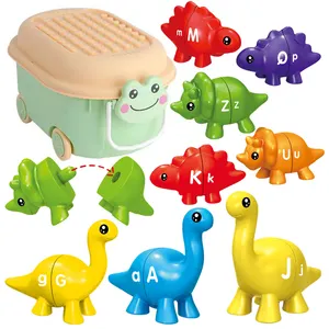 교육용 ABC 문자와 숫자 매칭 공룡 몬테소리 장난감 알파벳 학습 장난감 정렬 게임